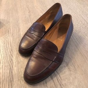 Ralph Lauren Polo Brown Glove Leather Loafer